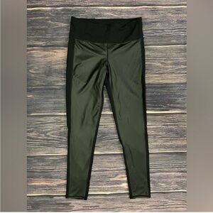 Athleta faux leather front leggings- size medium tall